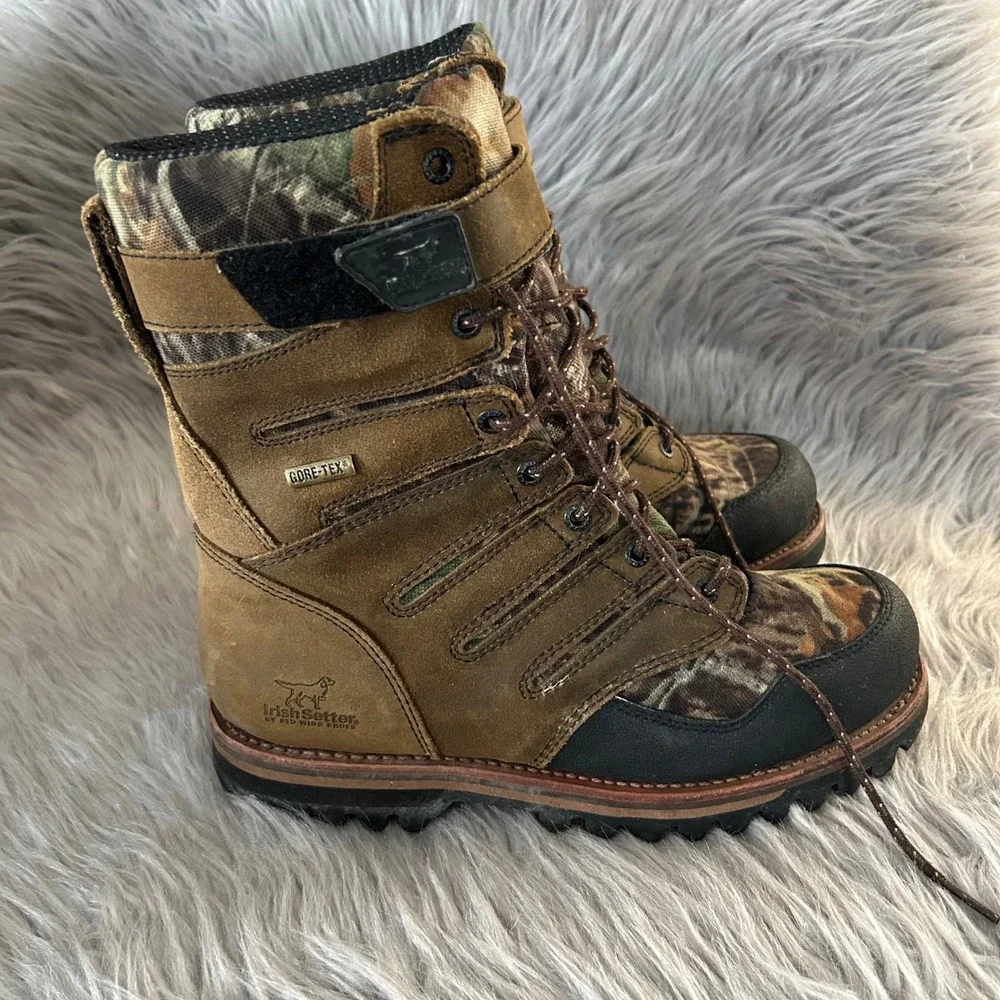 Irish Setter By Red Wing Shoe Company Camo Boots Mens‎ Size 9 D Lace Up Shoes